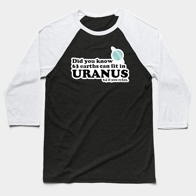 Facts about URANUS Baseball T-Shirt by Iamthepartymonster